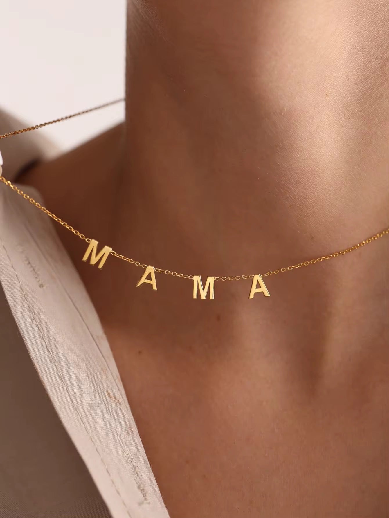 MAMA Gold Necklace