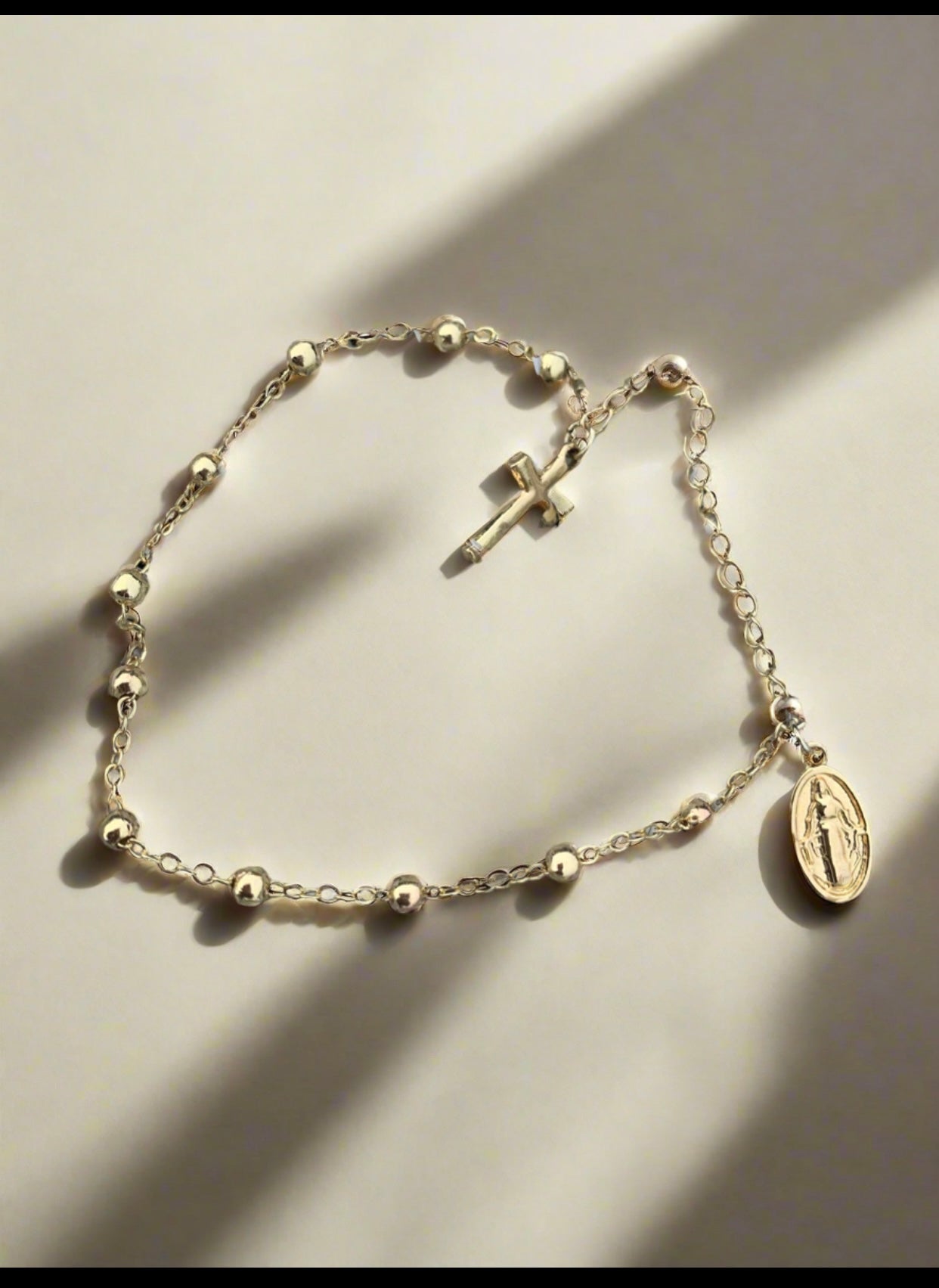 Gold Rosary Bracelet