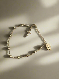 Gold Rosary Bracelet