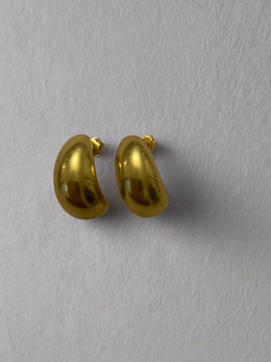 Chunky Crescent Moon Earrings
