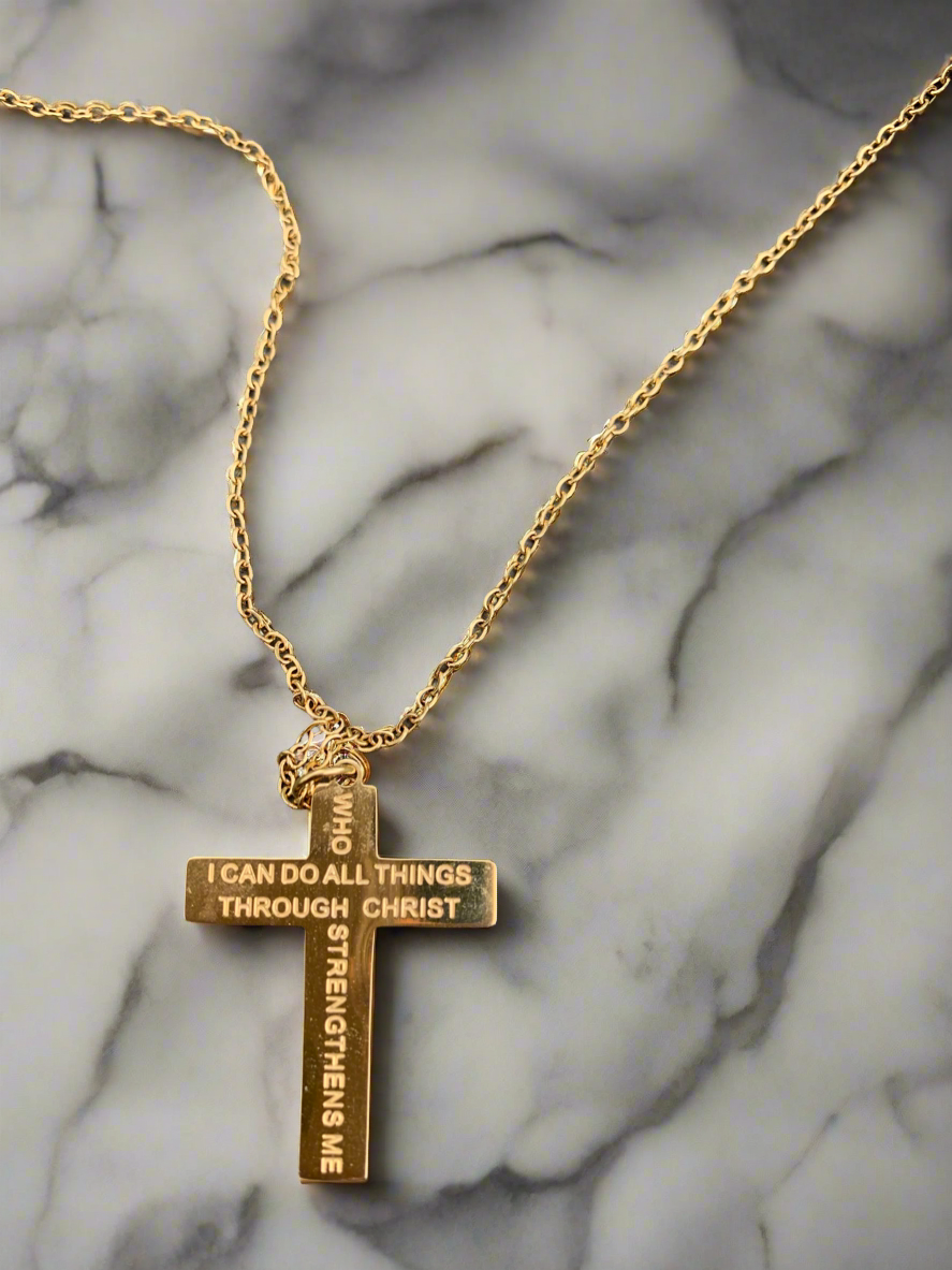 Gold Cross Necklace