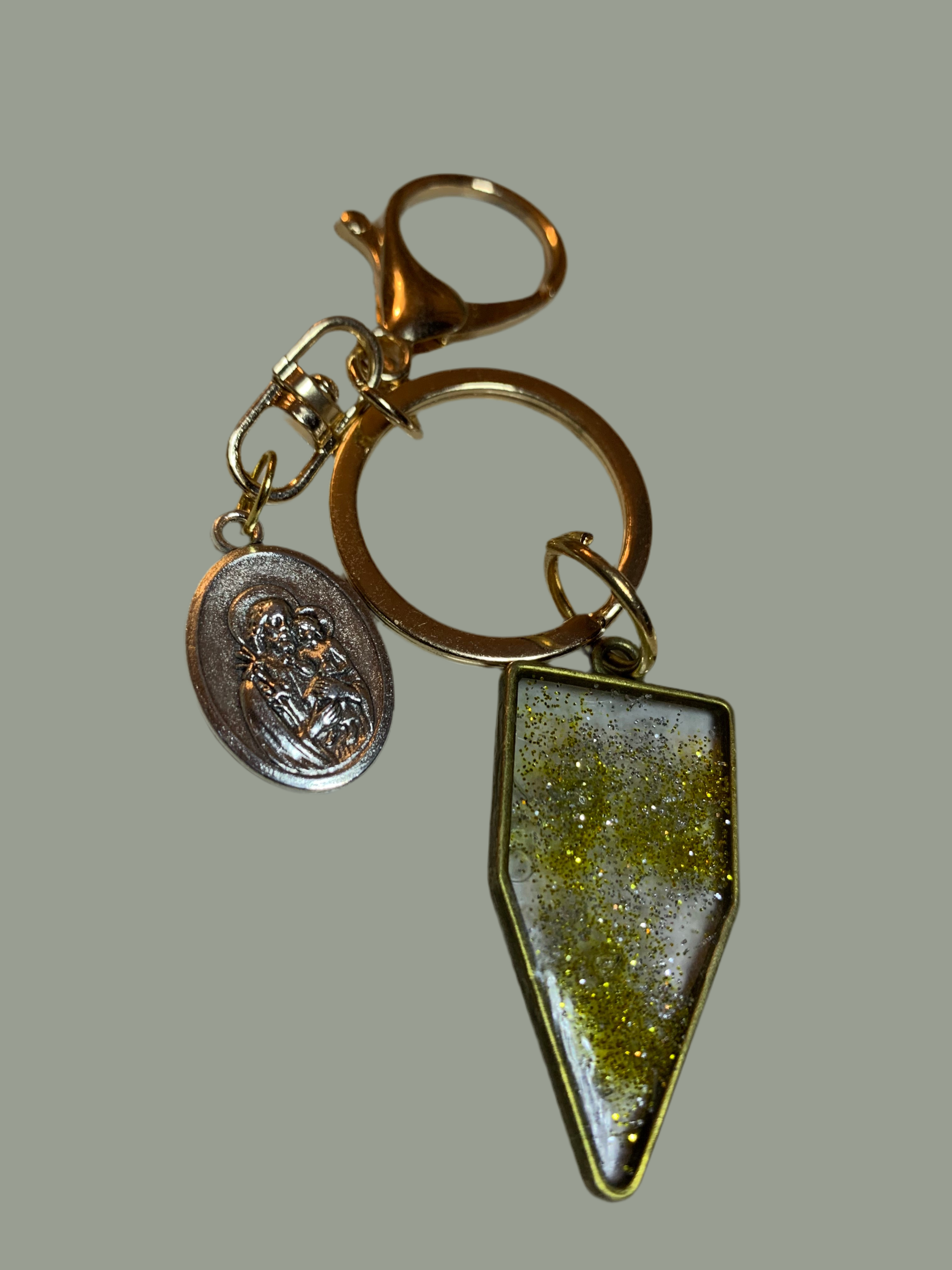 Holy Family Blessing Keychain