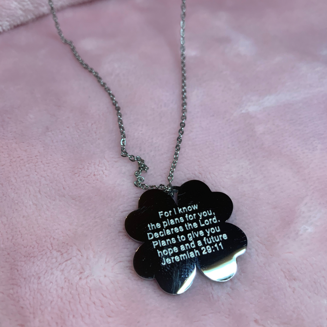Four leaf Clover Silver Necklace