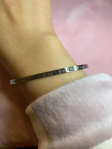 I I am Powerful, God strengthens me - Silver