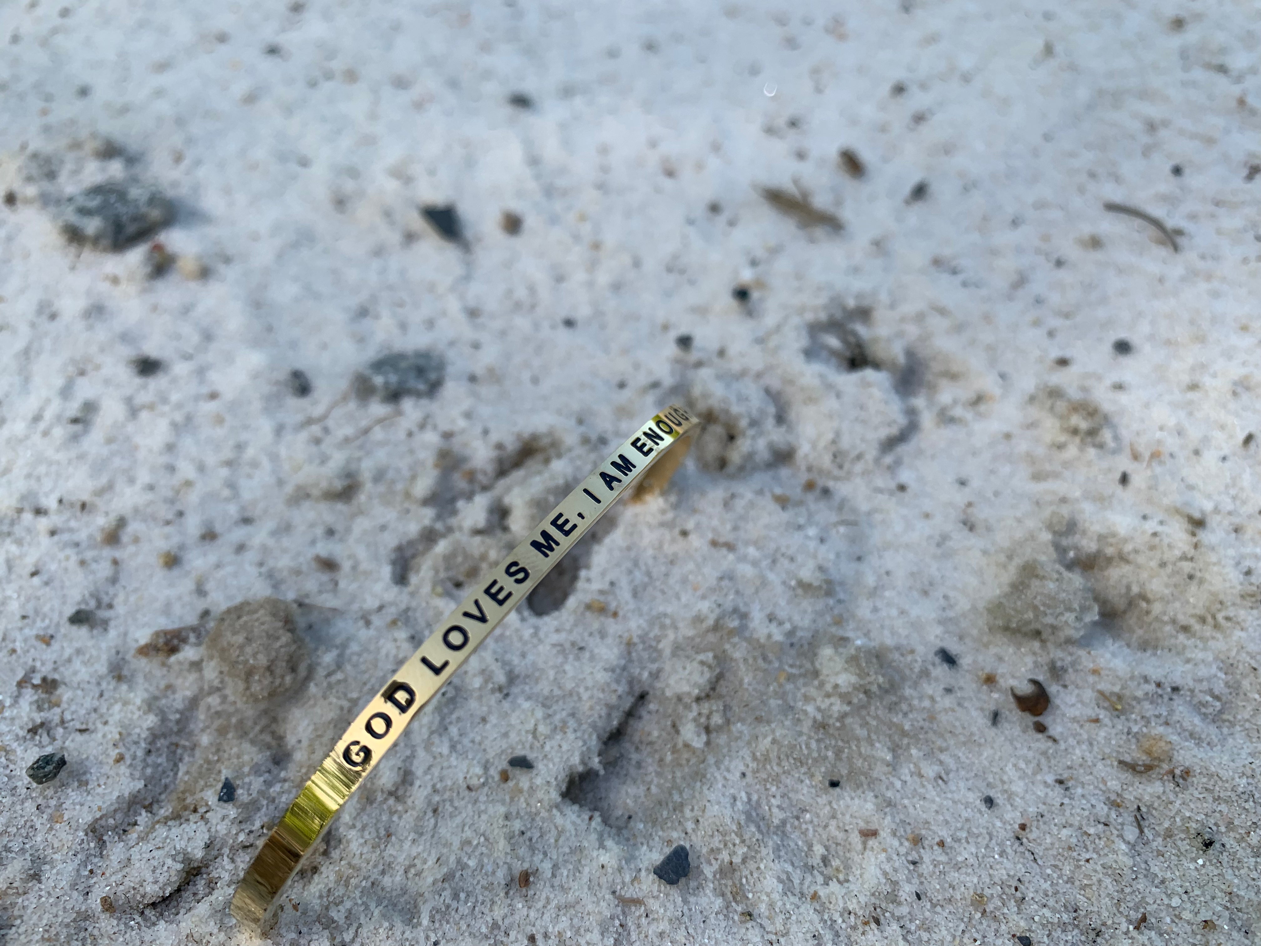 God loves Me, I am Enough Mantra Cuff