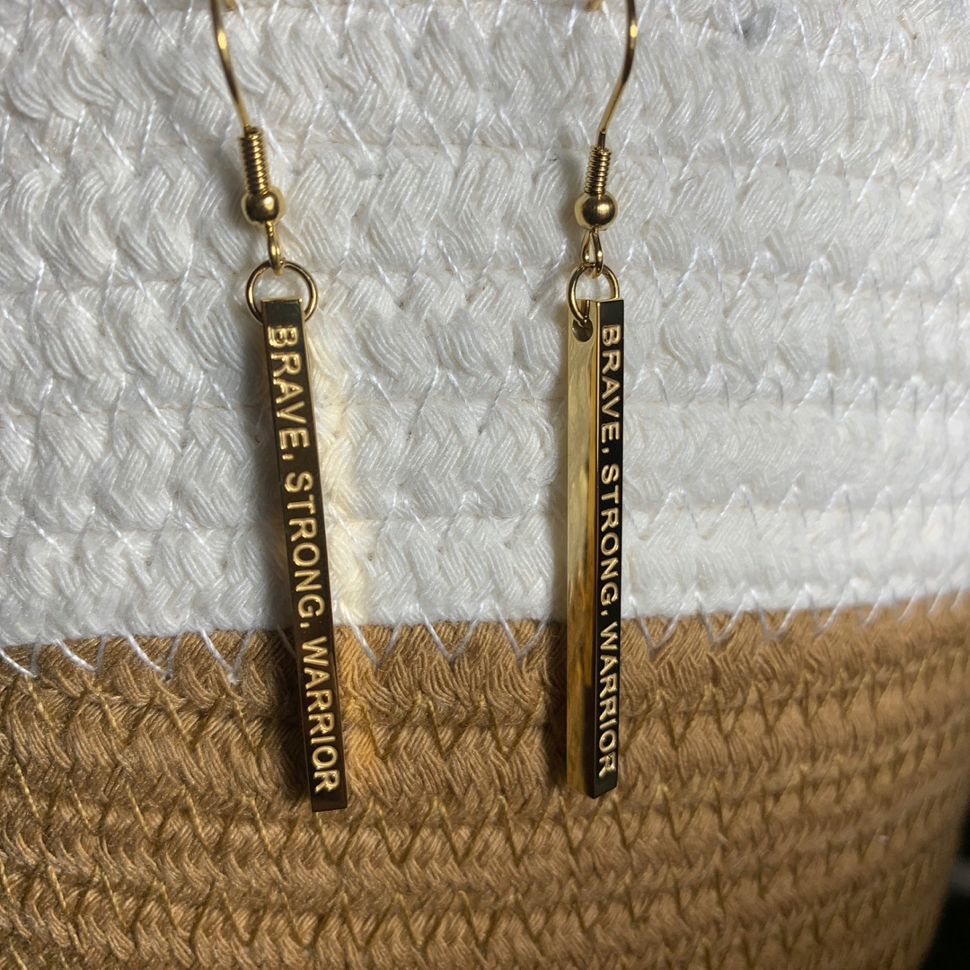 Brave, Strong, Warrior - Available in Gold