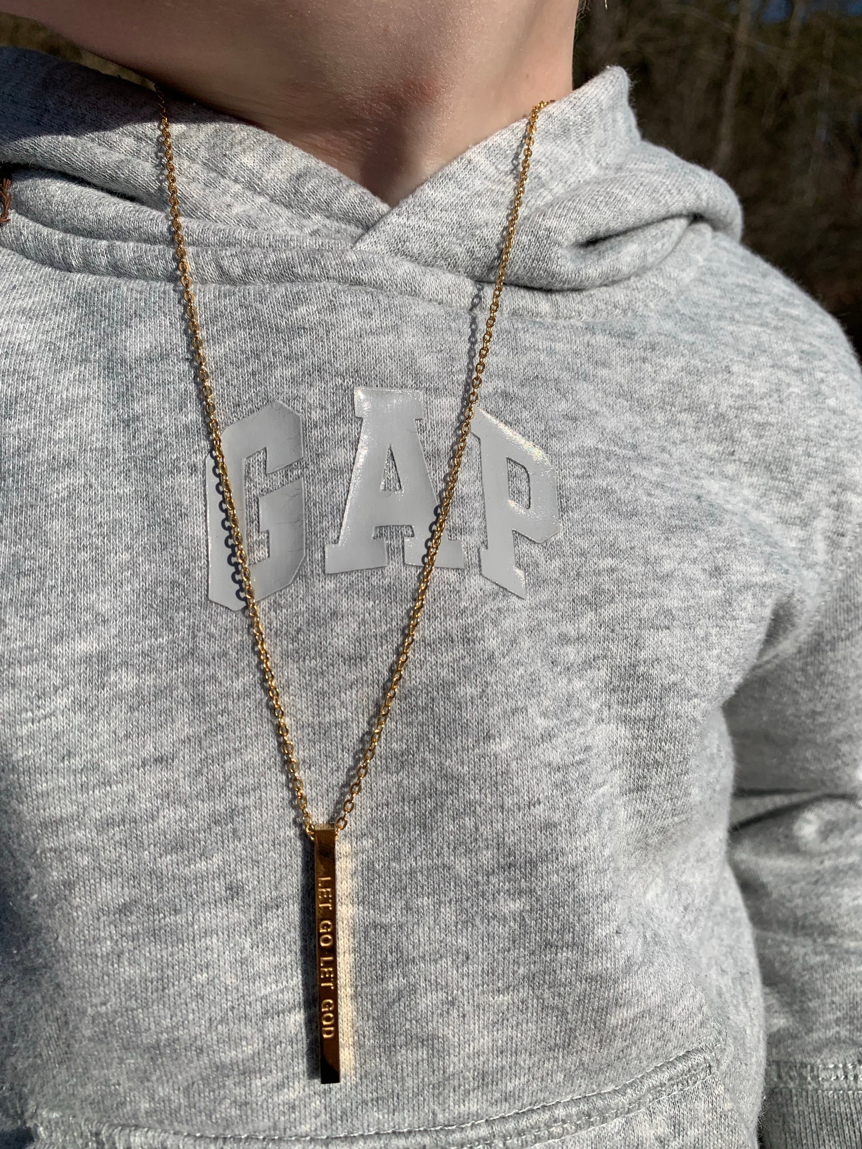 Let Go Let God Gold Necklace