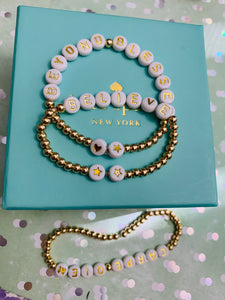 14k Non-tarnish Gold Beaded Bracelets