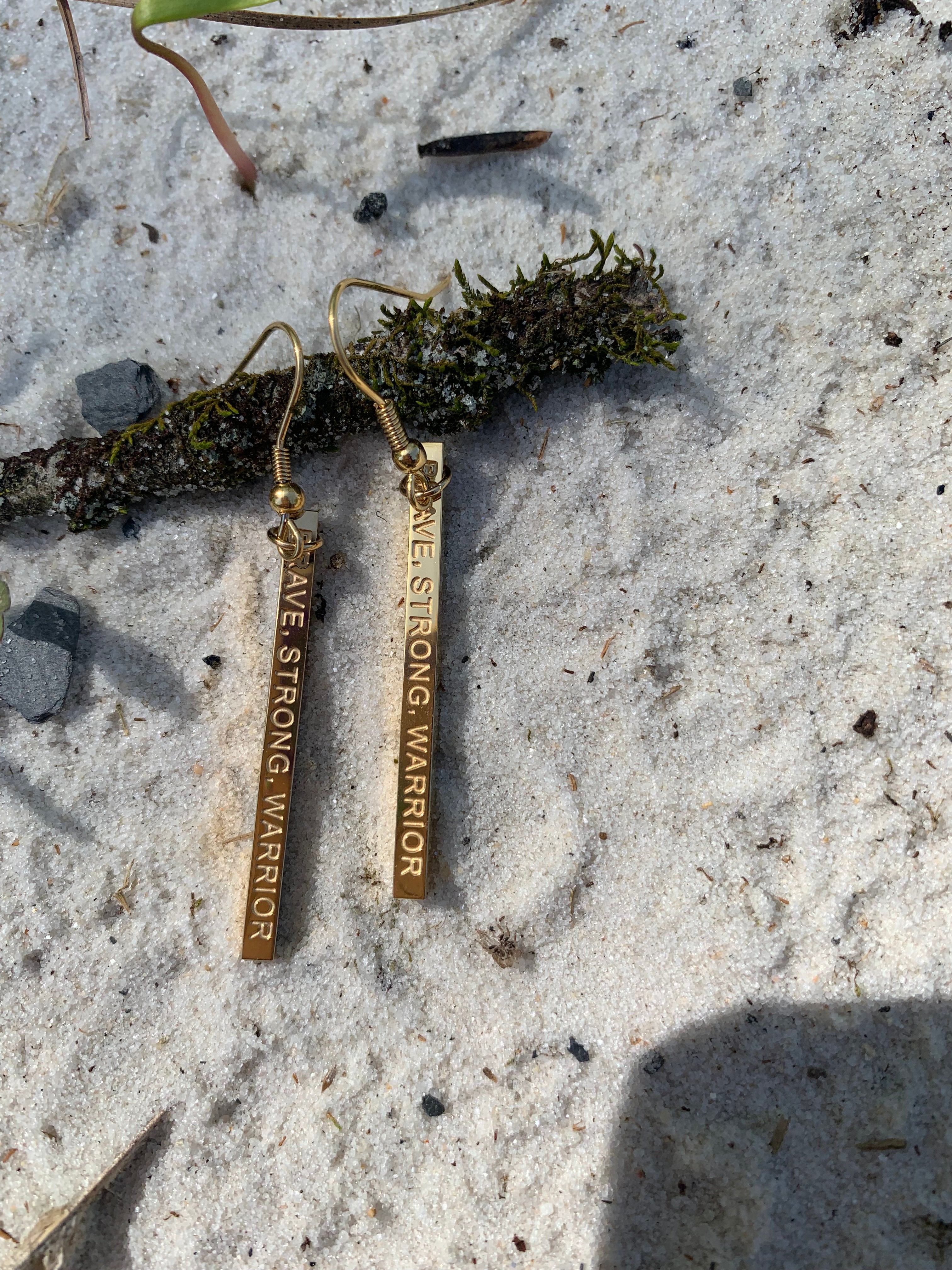 Brave, Strong, Warrior - Available in Gold