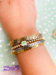 14k Non-tarnish Gold Beaded Bracelets