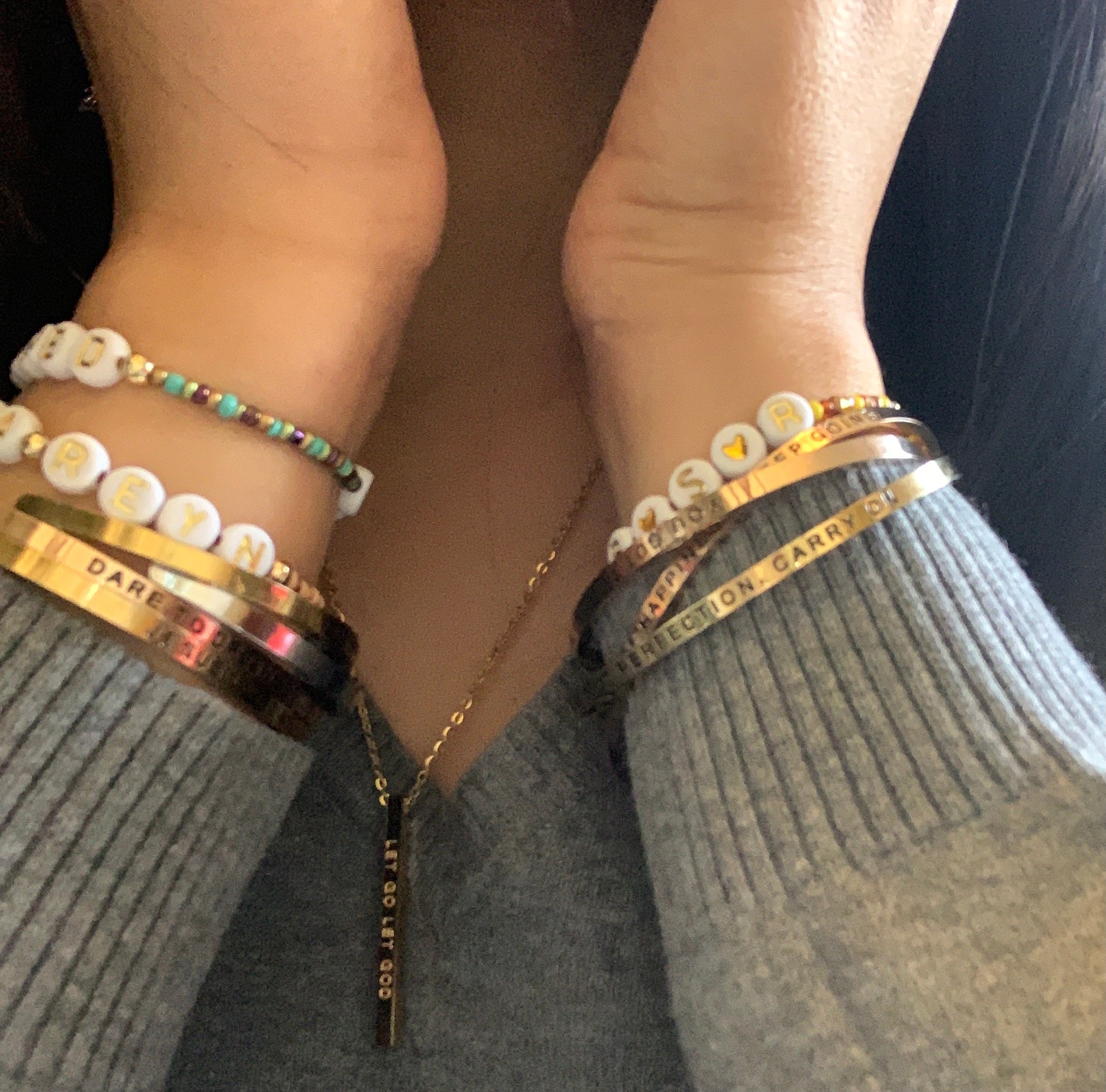 Let Go Let God Gold Necklace