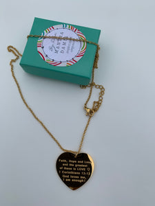 Faith, Hope & Love Necklace